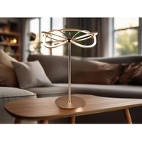Moderne led Tischlampe charivari Messing matt, Höhe 50cm von DEFIBRICO