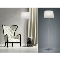Stehleuchte lyon Silber mit Stoffschirm Weiß, Höhe 138-180cm verstellbar Stehleuchte lyon Silber mit Stoffschirm Weiß, Höhe 138-180cm verstellbar von DEFIBRICO