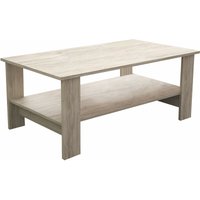 Unterhalb des hölzernen Wohnzimmers Couchtisch mit 2 Mike -Objekthaltern bilanminiert - BurlyWood von DEFIBRICO