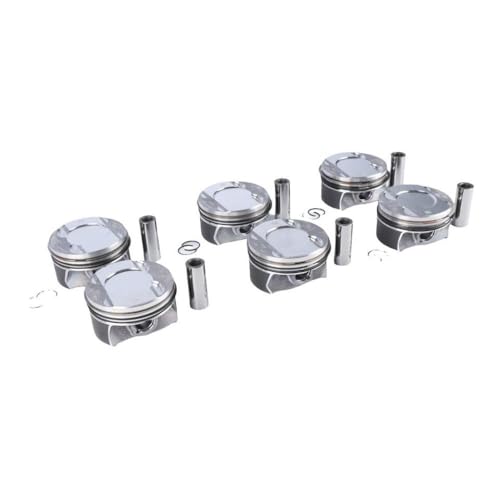 DEFIYAN 6pcs Motorkolben Ringe eingestellt mit A6 S4 S5 B9 3.0L Teilennummern 9A710706530 06M198151 06M107099 06M107100 EA839 von DEFIYAN