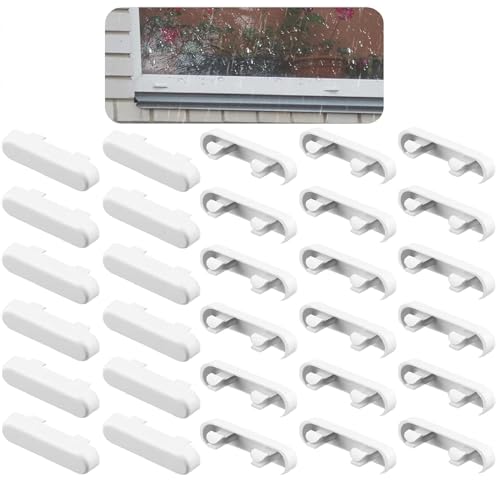 DEFIYEAR 30 Stück Weep-Loch-Abdeckkappen für UPVC-Fenster, einfach zu installierende Fensterlüftungsabdeckung, langlebige Entwässerungskappen gegen Verstopfungen, perfekt für Doppelverglasungssysteme von DEFIYEAR