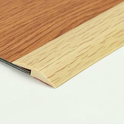 1 Stück 1 m x 3,5 cm PVC-Bodenfugen-Dekorstreifen, Übergangsstreifen vom Teppich zum Fliesenboden, verschleißfest und bearbeitbar, flach, Ahornholzmaserung von DEFRTG