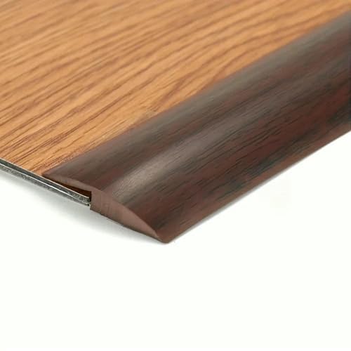 1 Stück 1 m x 3,5 cm PVC-Bodenfugen-Dekorstreifen, Übergangsstreifen vom Teppich zum Fliesenboden, verschleißfest und bearbeitbar, flach, Redwood-Muster von DEFRTG
