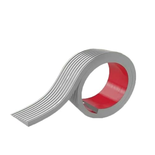 Neue 1M Türschwellenrampe PVC Verschleißfeste Gummirampe Selbstklebendes gestreiftes Treppen-Anti-Rutsch-Klebeband-Grau von DEFRTG