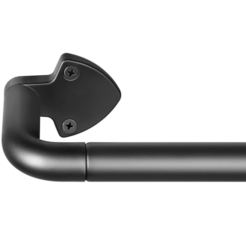 DEFYNEE Gardinenstange Schwarz mit gebogenem Design, Länge 81–114 cm,Ausziehbar, Ø 19 mm Mehrteilige Vorhangstange mit Teleskopsegment, Wrap Around Design für bessere Verdunkelung für Innenbereich DEFYNEE Gardinenstange Schwarz mit gebogenem Design, Länge 81–114 cm,Ausziehbar, Ø 19 mm Mehrteilige Vorhangstange mit Teleskopsegment, Wrap Around Design für bessere Verdunkelung für Innenbereich von DEFYNEE