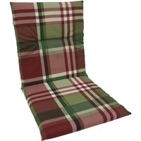 Auflage konstanz für Sessel, rot/grün kariert - Grün von DEGAMO