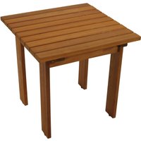 Beistelltisch rijeka 46x46x44cm, Eukalyptus geölt, FSC®-zertifiziert - braun von DEGAMO