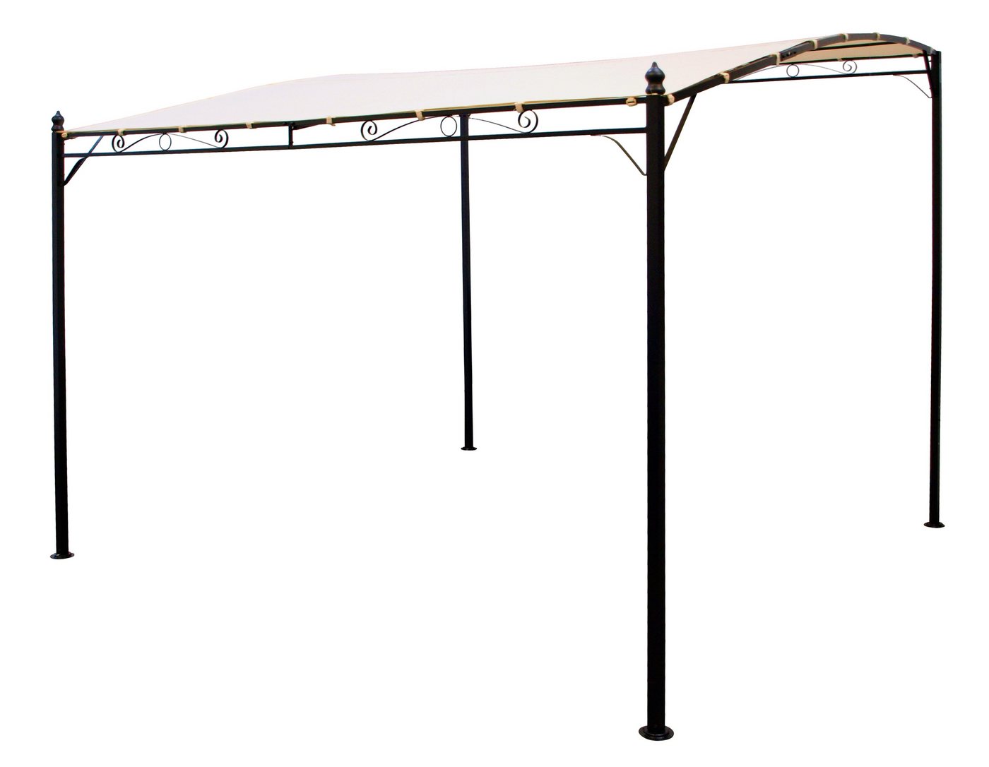 DEGAMO Anbaupavillon MANTOVA-XL, 3,0x3,0 Meter, Gestell Stahl schwarz, Plane PVC-beschichtet écru DEGAMO Anbaupavillon MANTOVA-XL, 3,0x3,0 Meter, Gestell Stahl schwarz, Plane PVC-beschichtet écru von DEGAMO