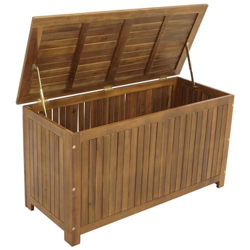 DEGAMO Kissenbox Auflagenbox ST. Vincent 115x50x61cm, Akazie geölt, FSC®-Zertifiziert, Outdoor von DEGAMO