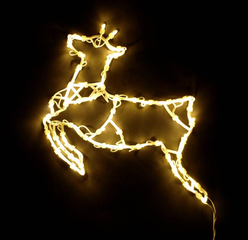 DEGAMO Beleuchtetes Fensterbild RENTIER, 36x46cm, 50 LED warmweiss, Netzbetrieb 230V DEGAMO Beleuchtetes Fensterbild RENTIER, 36x46cm, 50 LED warmweiss, Netzbetrieb 230V von DEGAMO