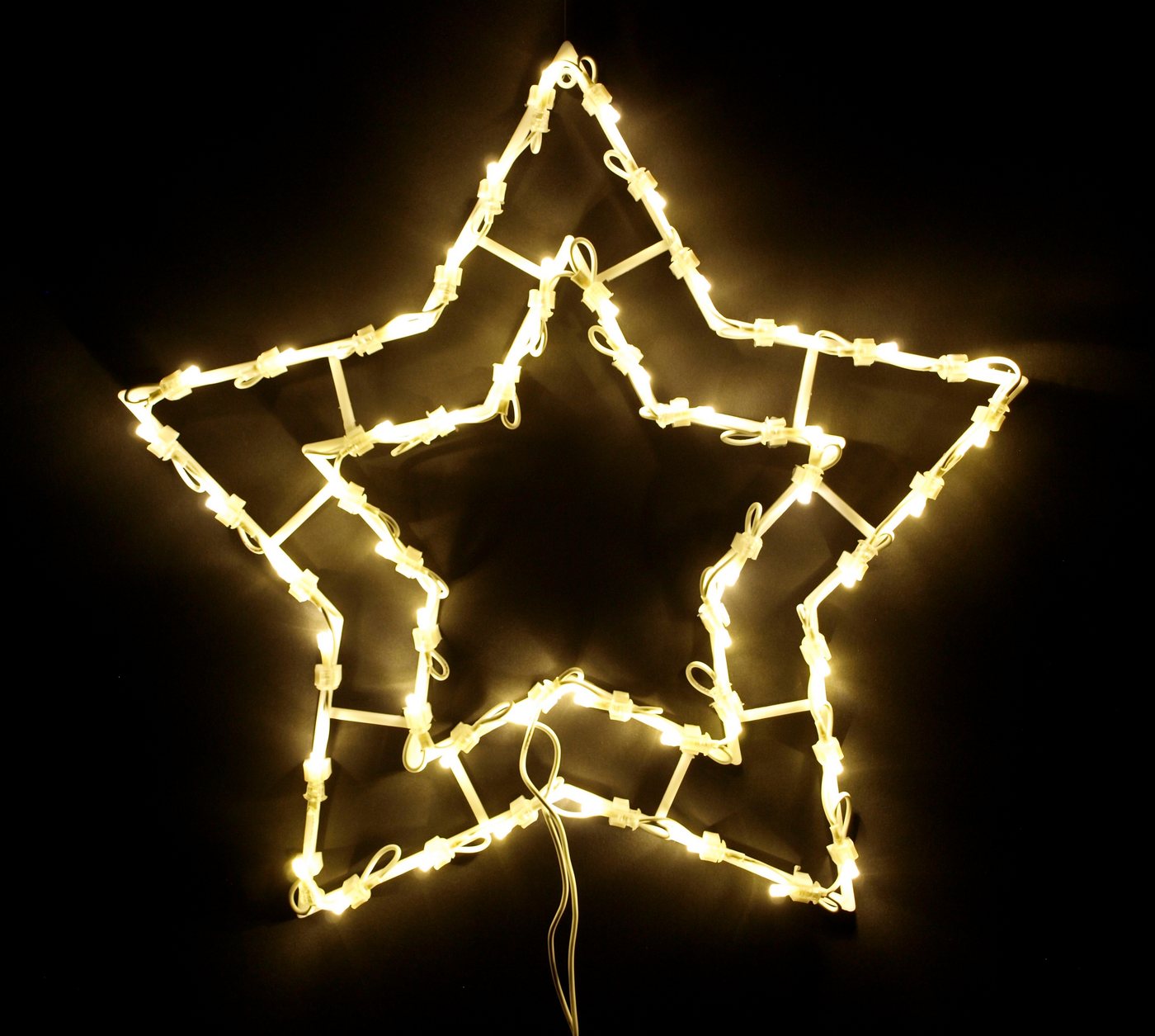 DEGAMO Beleuchtetes Fensterbild STERN, 41x41cm, 50 LED warmweiss, Netzbetrieb 230V DEGAMO Beleuchtetes Fensterbild STERN, 41x41cm, 50 LED warmweiss, Netzbetrieb 230V von DEGAMO