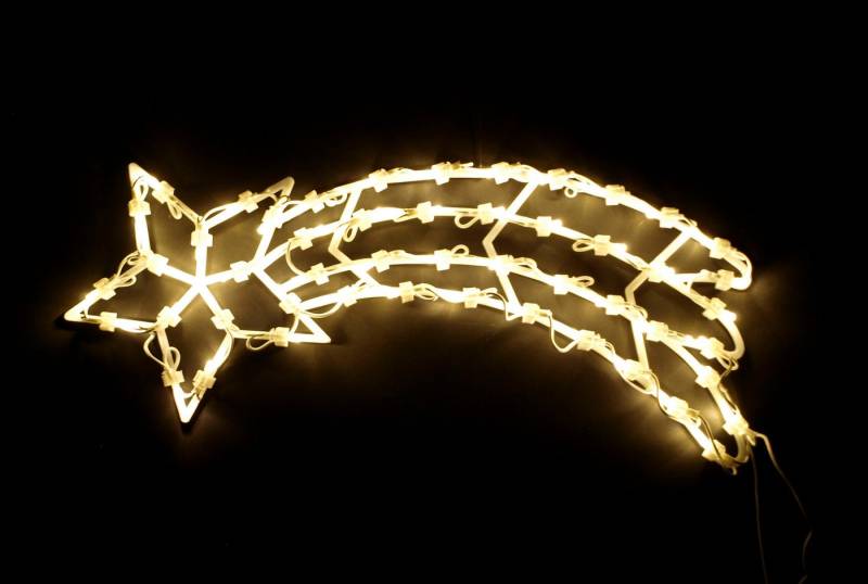 DEGAMO Beleuchtetes Fensterbild STERNSCHNUPPE, 21x51cm, 50 LED warmweiss, Netzbetrieb 230V DEGAMO Beleuchtetes Fensterbild STERNSCHNUPPE, 21x51cm, 50 LED warmweiss, Netzbetrieb 230V von DEGAMO