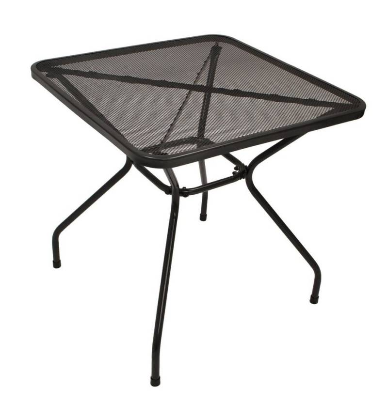 DEGAMO Bistrotisch CLASSIC (1-St), quadratisch 70x70cm, Stahl und Streckmetall anthrazit von DEGAMO