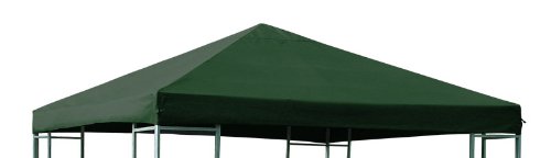 DEGAMO Ersatzdach Dachplane für Pavillon 3x3 Meter, Farbe grün, wasserdicht von DEGAMO