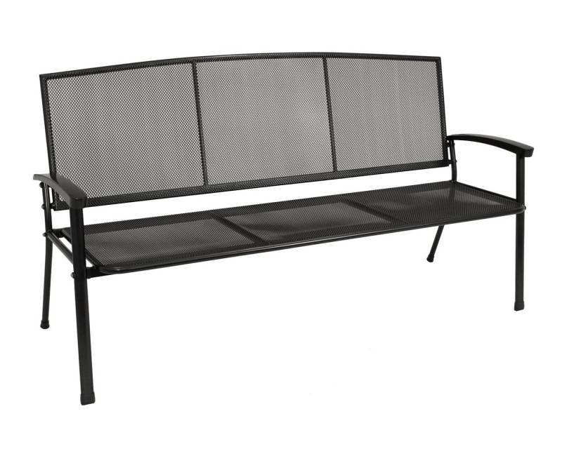 DEGAMO Gartenbank RIVO (1-St), 3-sitzer, Farbe eisengrau, Streckmetall von DEGAMO