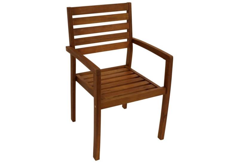 DEGAMO Gartensessel NIZZA, Akazie geölt, stapelbar von DEGAMO