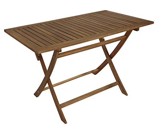 DEGAMO Gartentisch Klapptisch Tobago 70x120cm rechteckig, Akazie geölt, FSC®-Zertifiziert von DEGAMO