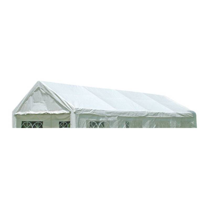 DEGAMO Pavillon-Ersatzdach PALMA, für Zelt 4x8 Meter, PE weiss 180g/m², mit Spanngummis von DEGAMO