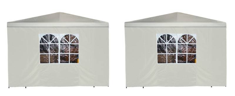 DEGAMO Pavillonseitenteil, 2er Set, 3x1,9 Meter, Polyester ecrufarben, mit Fenster DEGAMO Pavillonseitenteil, 2er Set, 3x1,9 Meter, Polyester ecrufarben, mit Fenster von DEGAMO