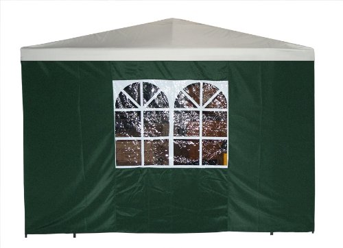 DEGAMO Seitenteil für Pavillon 3x3 Meter mit Fenster, grün von DEGAMO