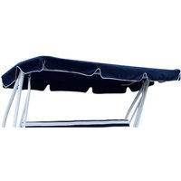 Dachplane für Hollywoodschauk miami 228x120cm, dunkelblau - dunkelblau von DEGAMO