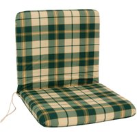 Auflage boston für Sessel, grün/beige kariert - grün/beige kariert von DEGAMO