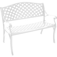 Bank oxford 2-sitzer, Aluguss weiss von DEGAMO