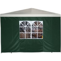 Seitenplane für Pavillon, 3x1,9 Meter, Polyester grün mit Fenster - grün von DEGAMO