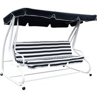 Hollywoodschaukel miami 4-sitzer, weiss / dunkelblau, mit Liegefunktion Hollywoodschaukel miami 4-sitzer, weiss / dunkelblau, mit Liegefunktion von DEGAMO