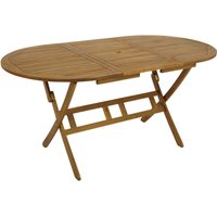Degamo - Klapptisch 85x160cm oval, Akazie geölt von DEGAMO