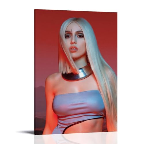 Ava Max Singer Fanart Poster Dekorative Malerei Leinwand Wandkunst Wohnzimmer Poster Schlafzimmer Malerei,Wandkunst Bilddruck Moderne Familienzimmer Dekor 08x12inch(20x30cm) von DEGOZGWB