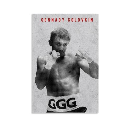 Gennady Golovkin Poster Dekorative Malerei Leinwand Wandkunst Wohnzimmer Poster Schlafzimmer Malerei,Wandkunst Bilddruck Moderne Familienzimmer Dekor 12x18inch(30x45cm) von DEGOZGWB
