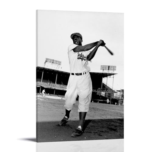Jackie Robinson Poster Dekorative Malerei Leinwand Wandkunst Wohnzimmer Poster Schlafzimmer Malerei,Wandkunst Bilddruck Moderne Familienzimmer Dekor 08x12inch(20x30cm) von DEGOZGWB