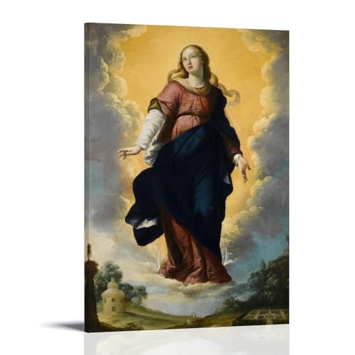 The Immaculate Conception Poster Dekorative Malerei Leinwand Wandkunst Wohnzimmer Poster Schlafzimmer Malerei,Wandkunst Bilddruck Moderne Familienzimmer Dekor 24x36inch(60x90cm) von DEGOZGWB
