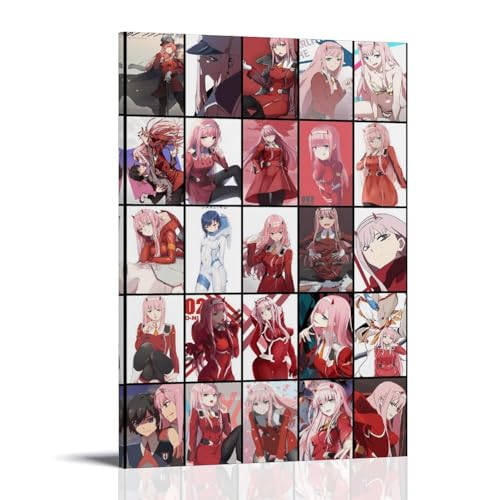 Zero Two Collection Poster Dekorative Malerei Leinwand Wandkunst Wohnzimmer Poster Schlafzimmer Malerei,Wandkunst Bilddruck Moderne Familienzimmer Dekor 16x24inch(40x60cm) von DEGOZGWB