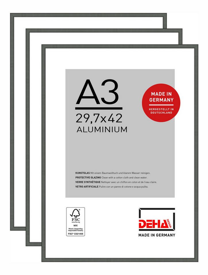 DEHA DESIGN Bilderrahmen Boston, (3 St) von DEHA DESIGN