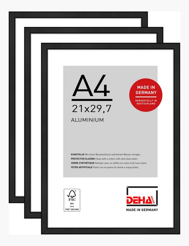 DEHA DESIGN Bilderrahmen Boston, (3 St) von DEHA DESIGN