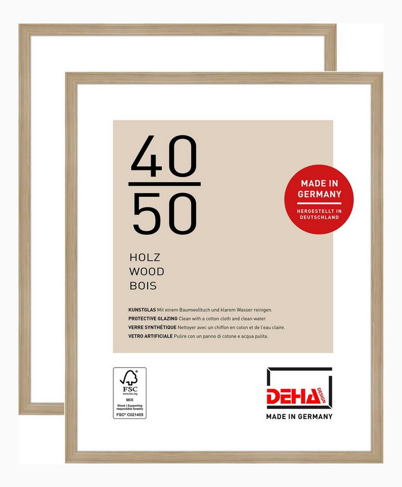 DEHA DESIGN Bilderrahmen Fontana, (2 St) von DEHA DESIGN