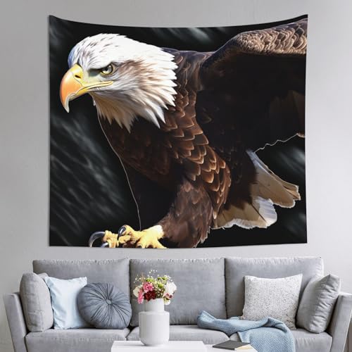 DEHIWI Ein Adler Wandteppich, leicht, weich, für Schlafzimmer, Wohnzimmer, Wohnheim, 150 x 130 cm von DEHIWI