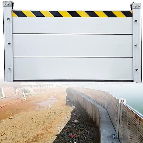 DEHIWI Hochwasserschutz Barriere Mobiler Hochwasserschutz Aluminium Dammbalkensystem,Hochwassersperre Wasserabweiser,Einfache Montage und Demontage,150cm*60cm von DEHIWI