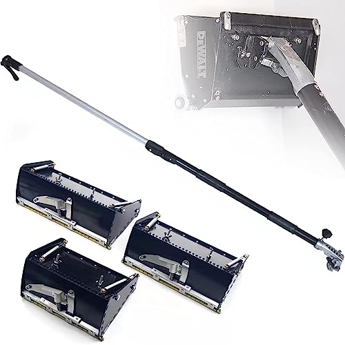 DEHIWI Wallboard Finishing Tool Drywall Flat Finishing Box Trockenbau Flachbearbeitungs Box mit 106cm-165cm Verstellbarer Griff Flat Box High Capacity + Easy Clean,27cm/10in von DEHIWI