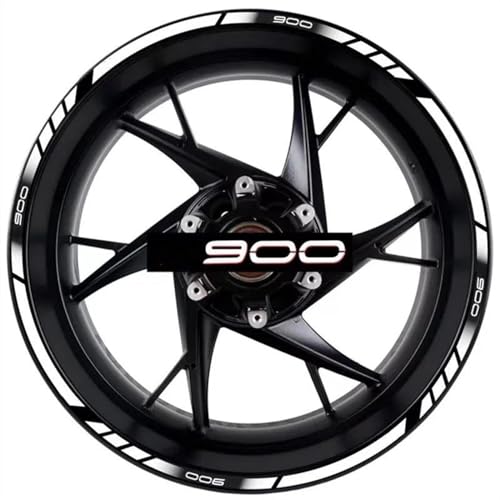 DEHIWI Motorrad 17 Zoll Innere Und Äußere Radnabe Aufkleber Aufkleber Reflektierende Wasserdichte Felge Band Änderung Dekorieren Für Kawasaki Z900 (Größe : 2) von DEHIWI