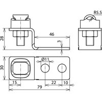 DEHN Endstück Z-Form St/tZn m. 3 Bohr. D11mm ESZF2XB11KSV710STTZN - 363010 von DEHN