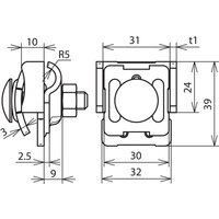 DEHN Falzklemme NIRO 0,7-8mm FKKB610KBF078V2A - 365039 von DEHN