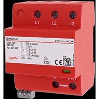 DEHN Kombi-Ableiter für 3-p.TN-C-Systeme DSH TNC 255 FM - 941305 von DEHN