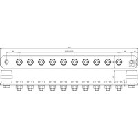 DEHN Potentialausgleichschiene o. Abdeckung Niro PAS I 10AP M10 V2A - 472219 von DEHN