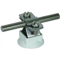 Leitungshalter niro f. Rd 8-10mm m. Kunststoffsockel grau 274150 - Dehn von DEHN