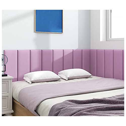 DEHUDEOUHS 3D-Wandpaneele, Abziehen und Aufkleben des Kopfteils, 3D-Antikollisions-Polsterwandpaneel, Selbstklebender Schwamm-Wandaufkleber für das Schlafzimmer zu Hause, einfache Montage (Farbe: Pu DEHUDEOUHS 3D-Wandpaneele, Abziehen und Aufkleben des Kopfteils, 3D-Antikollisions-Polsterwandpaneel, Selbstklebender Schwamm-Wandaufkleber für das Schlafzimmer zu Hause, einfache Montage (Farbe: Pu von DEHUDEOUHS