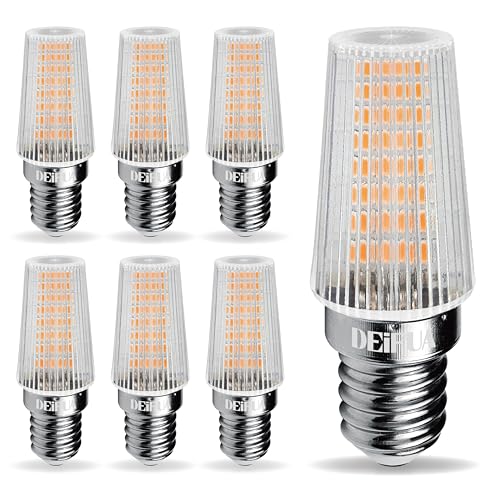 DEIFUA E14 LED Mais Lampe Warmweiss 3000K 3W 330 Lumen Ersetzt 40W Halogen Glühbirne, 6er Pack, Nicht Dimmbar T21 Zylinder Form Energiesparlampe, Flimmerfrei Leuchtmittel, Abstrahlwinkel 360° Birnen von DEIFUA