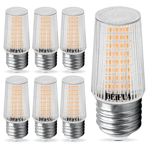 DEIFUA E27 LED Mais Lampe Warmweiss 3000K 4W 480 Lumen Ersetzt 60W Halogen Glühbirne, 6er Pack, Nicht Dimmbar T30 Zylinder Form Energiesparlampe, Flimmerfrei Leuchtmittel, Abstrahlwinkel 360° Birnen von DEIFUA